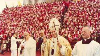 papa joao paulo II no santuario