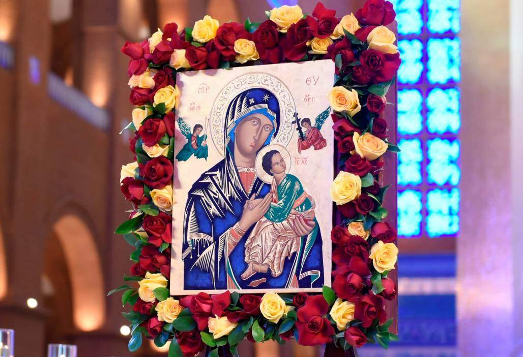 Ícone de Nossa Senhora do Perpétuo Socorro (Thiago Leon) Ícone de Nossa Senhora do Perpétuo Socorro (Thiago Leon)