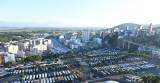 Vista do estacionamento lotado nesta manhã, dia 12 de outubro de 2019