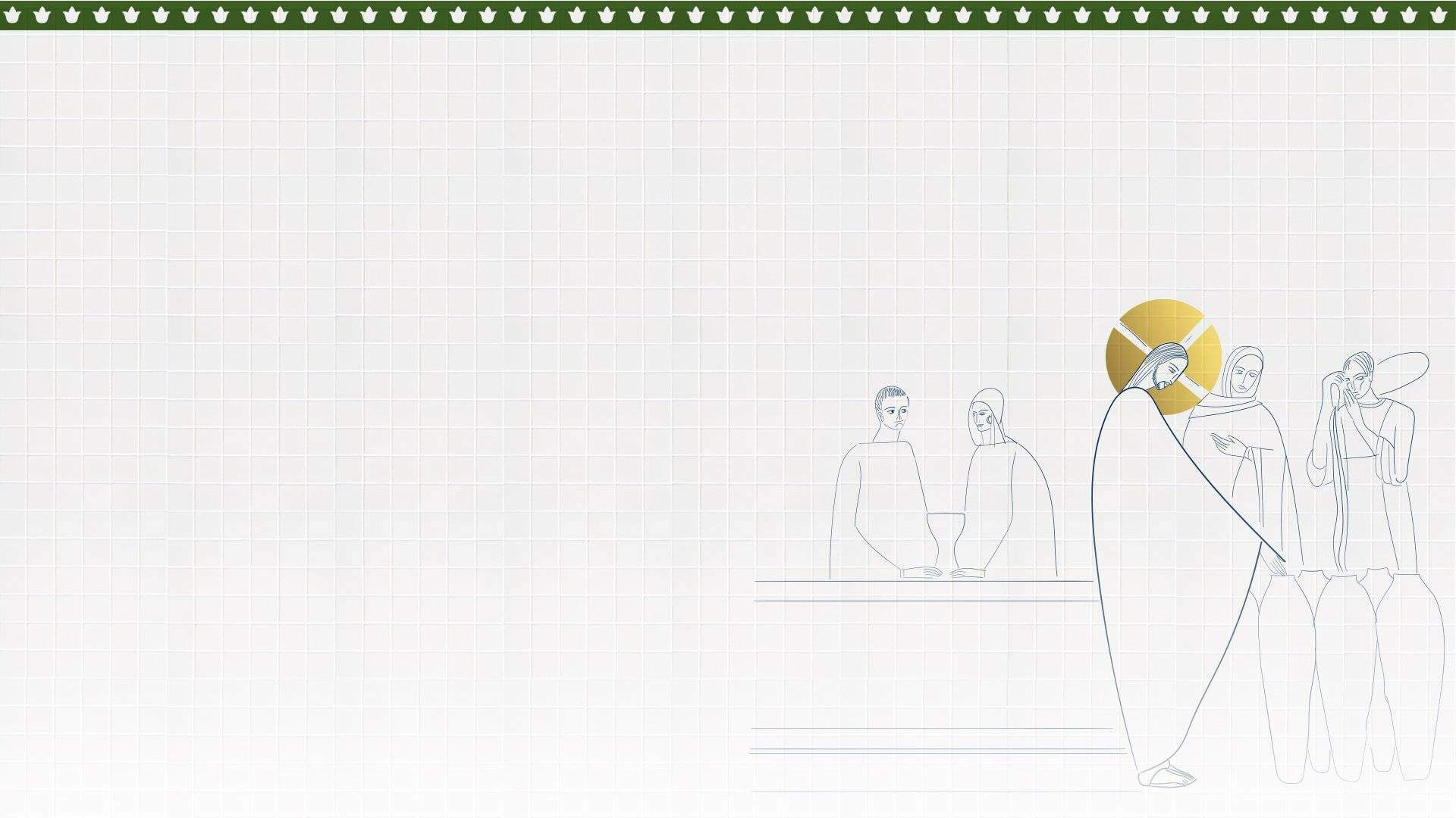 Ilustração do mistério: Milagre de Jesus nas bodas de Caná