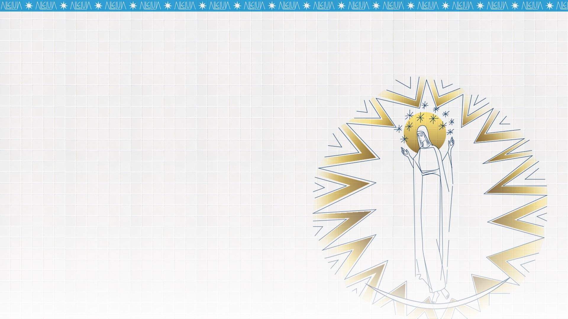 Ilustração do mistério: Maria assunta aos céus