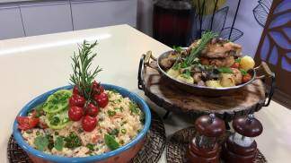 Sobrecoxa com batatinhas douradas e arroz de tomate 26 at 14.50.50 Sobrecoxa com batatinhas douradas e arroz de tomate 26 at 14.50.50