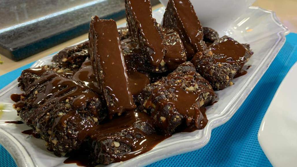 Brownie raw (Produção Santa Receita) Brownie raw (Produção Santa Receita)