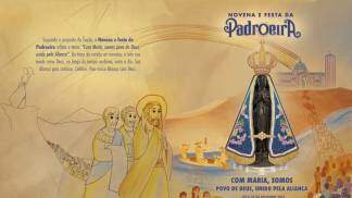 Capa e contra-capa livro da Novena e Festa da Padroeira 2021 Capa e contra-capa livro da Novena e Festa da Padroeira 2021