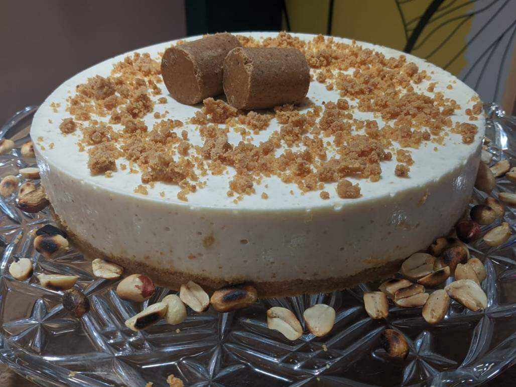 Cheesecake de paçoca - Santa Receita (Produção Santa Receita) Cheesecake de paçoca - Santa Receita (Produção Santa Receita)