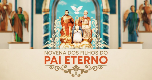 Imagem de uma família rezando