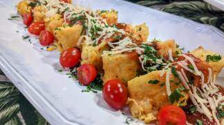 Rocambole de batata rosti Rocambole de batata rosti