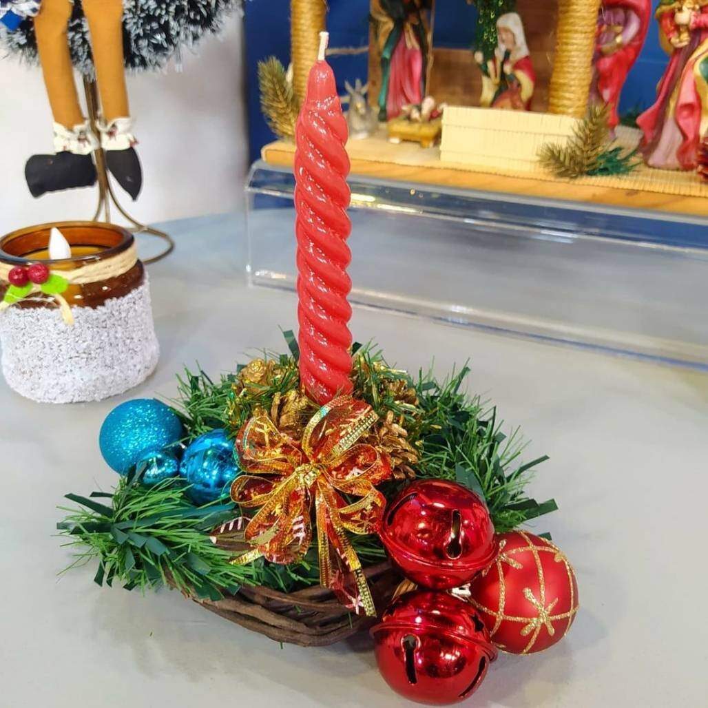 vela decoração natal (Produção Faça Você Mesmo) vela decoração natal (Produção Faça Você Mesmo)