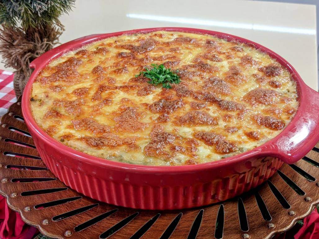 Escondidinho de bacalhau (Produção Santa Receita) Escondidinho de bacalhau (Produção Santa Receita)