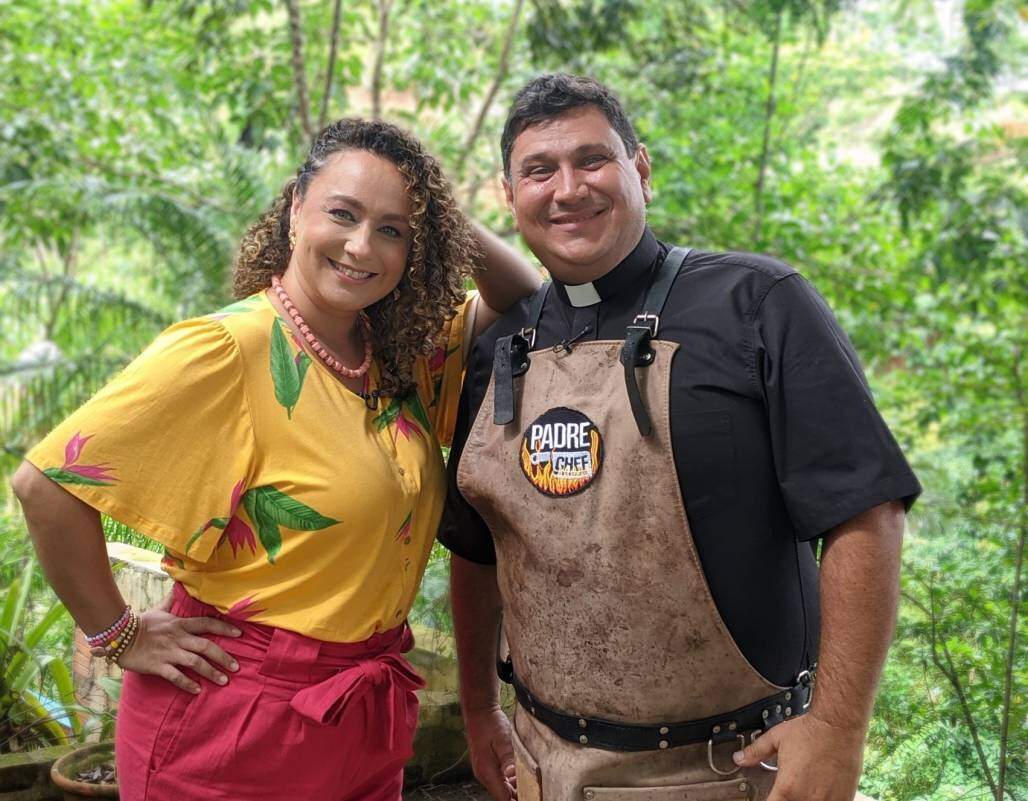 Sabor de Vida 16-1 - Padre Chef e Bianca Láua  (Divulgação/ TV Aparecida)