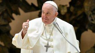 Papa Francisco durante Audiência Geral, no Vaticano
