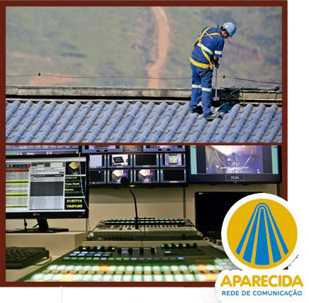 Tudo azul na Casa da Mãe: troca das telhas marrons por azuis / Inauguração da TV Aparecida.