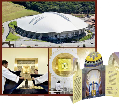 Inauguração do Centro de Eventos Pe. Vitor Coelho de Almeida, C.Ss.R. / Projeto Capela Graça e Luz e programa Cerimônia do Manto / Revitalização do retábulo em que está o nicho de Nossa Senhora Aparecida.