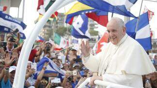 Papa Francisco na Jornada Mundial da Juventude no Panamá, em 2019