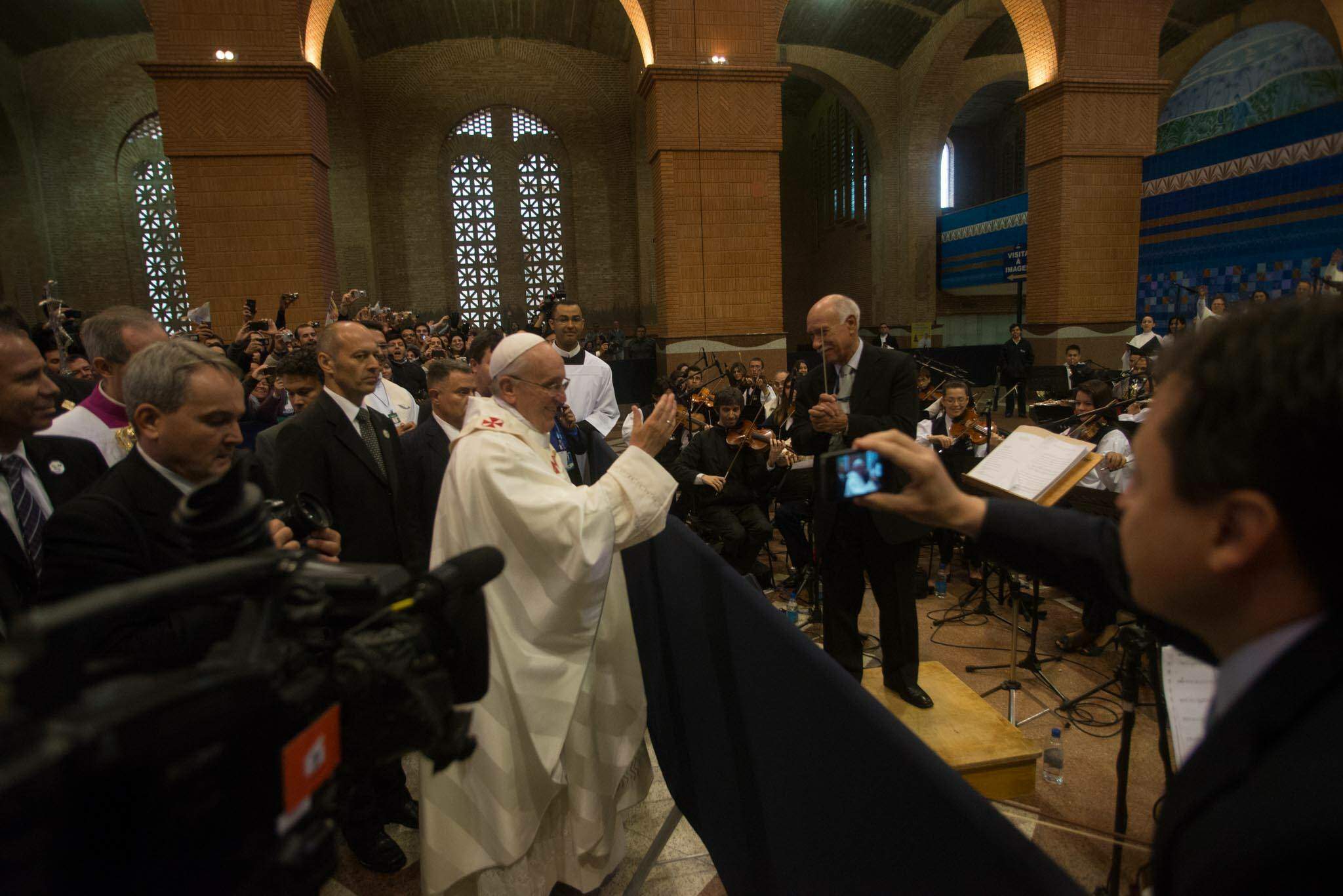 Em 2013, o PEMSA foi responsável pela música da missa de acolhida ao Papa Francisco