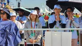 sul-coreanos durante missa de envio da JMJ 2023