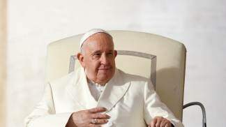 Papa Francisco durante Audiência Geral em novembro de 2023