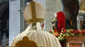 Papa Francisco diante da imagem de Nossa Senhora - Vatican Media