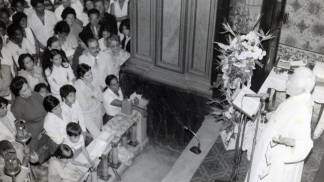 Padre Vítor Coelho pregando na Basílica Histórica