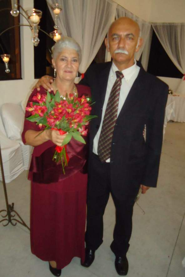 Maria Neuza e Paulo Cesar, Pindamonhangaba/SP – 50 anos de casados no dia 19/05/2023