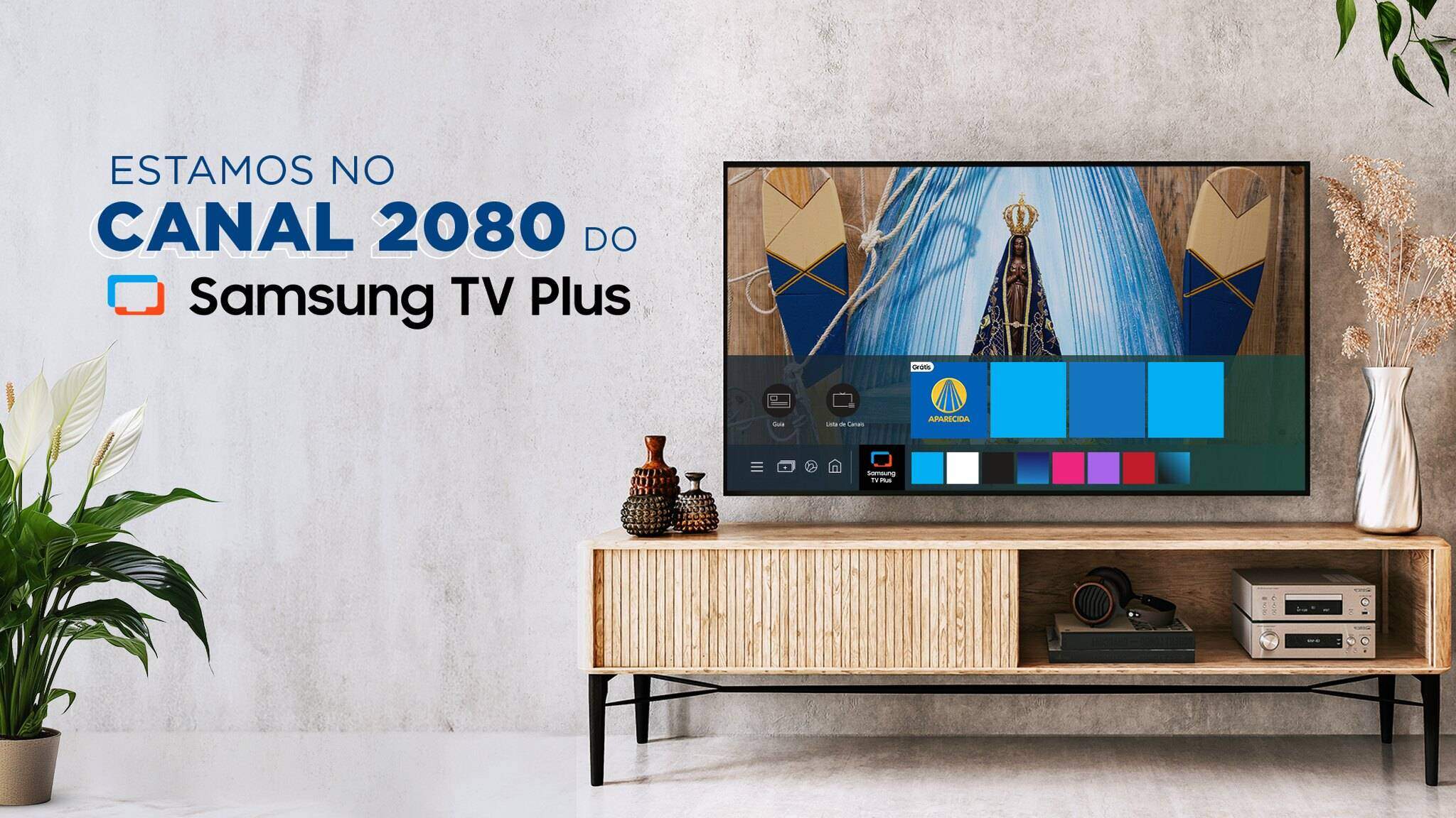 Acompanhe a TV Aparecida no Samsung TV Plus!
