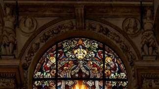 Vitral com a imagem do Catedral de Córdoba, Espanha
