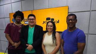 Claudinei Corrêa e Prof. Andréia Juliana no JR