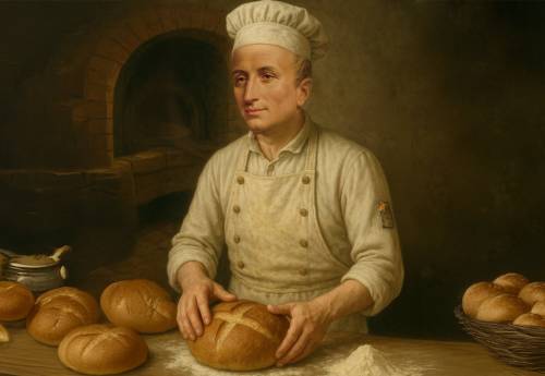 São Clemente atuando como padeiro