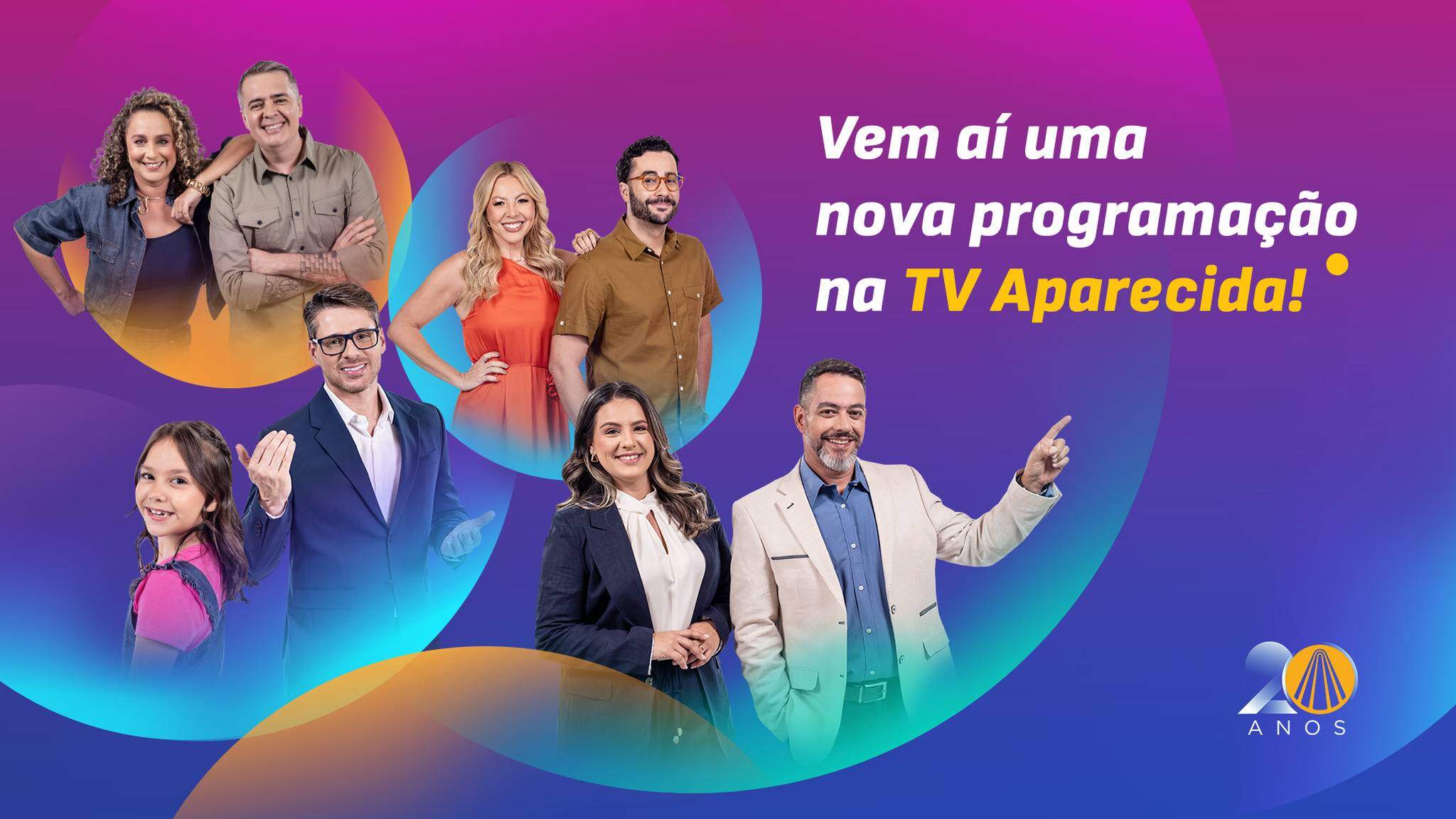 TV Aparecida celebra 20 anos com novidades na sua programação