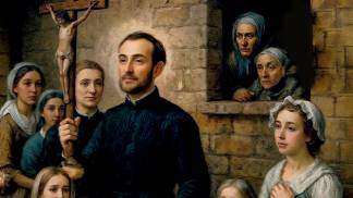 Santo Afonso em Apostolado de rua