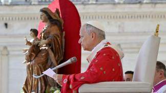 papa leão xiv em pentecostes 2025