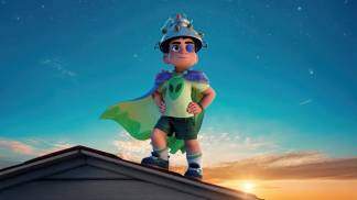 elio em cima do telhado animação pixar
