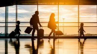Família viajando