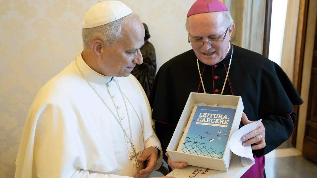 Leão XIV e arcebispo de Chapecó Dom Odelir José Magri