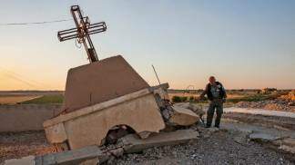 Igreja destruída na Síria