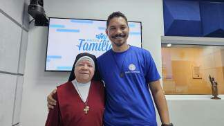 Madre Maria Luiza, monja redentorista, no Tarde em Família