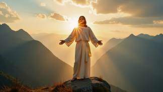 jesus no monte tabor em sua transfiguração