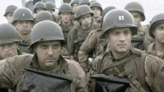o resgate do soldado ryan cena com soldados