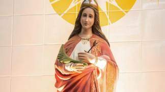 Imagem de Santa Filomena no Santuário em Sorocaba