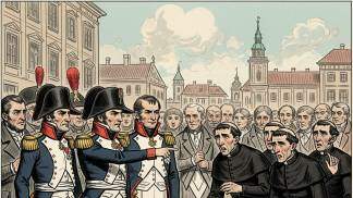 Missionários Redentoristas sendo expulsos de Varsóvia