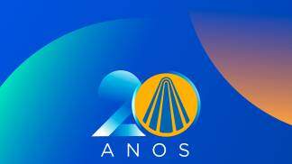 logo tv aparecida 20 anos