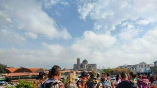 Chegada dos peregrinos