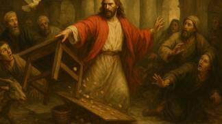 Jesus expulsando os comerciantes no templo