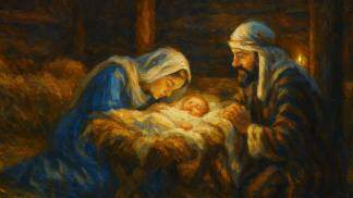 natal presépio pintura menino jesus 