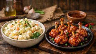 Chef no ar - batatonese e tulipa de frango