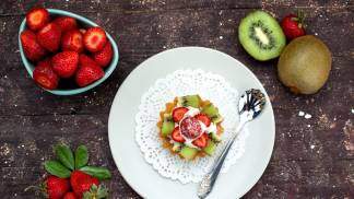 Doce de morango e kiwi