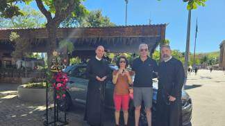 Ganhadora do sorteio do carro do Santuário Nacional