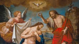 batismo de jesus com joão batista