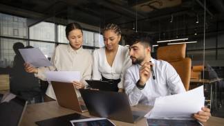 Grupo de trabalho reunido