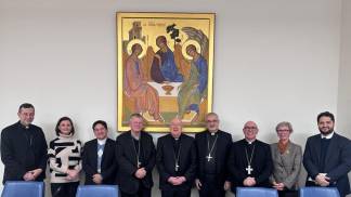 visita da presidencia da cnbb no Dicastério para os Leigos, a Família e a Vida em 2026